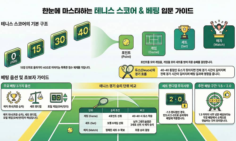테니스 베팅 초보자 가이드