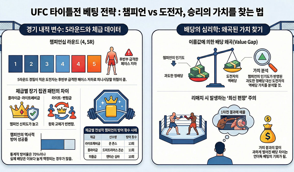 UFC 챔피언전 승리 베팅 전략