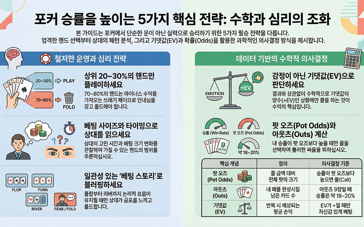 포커 필승 전략 5가지
