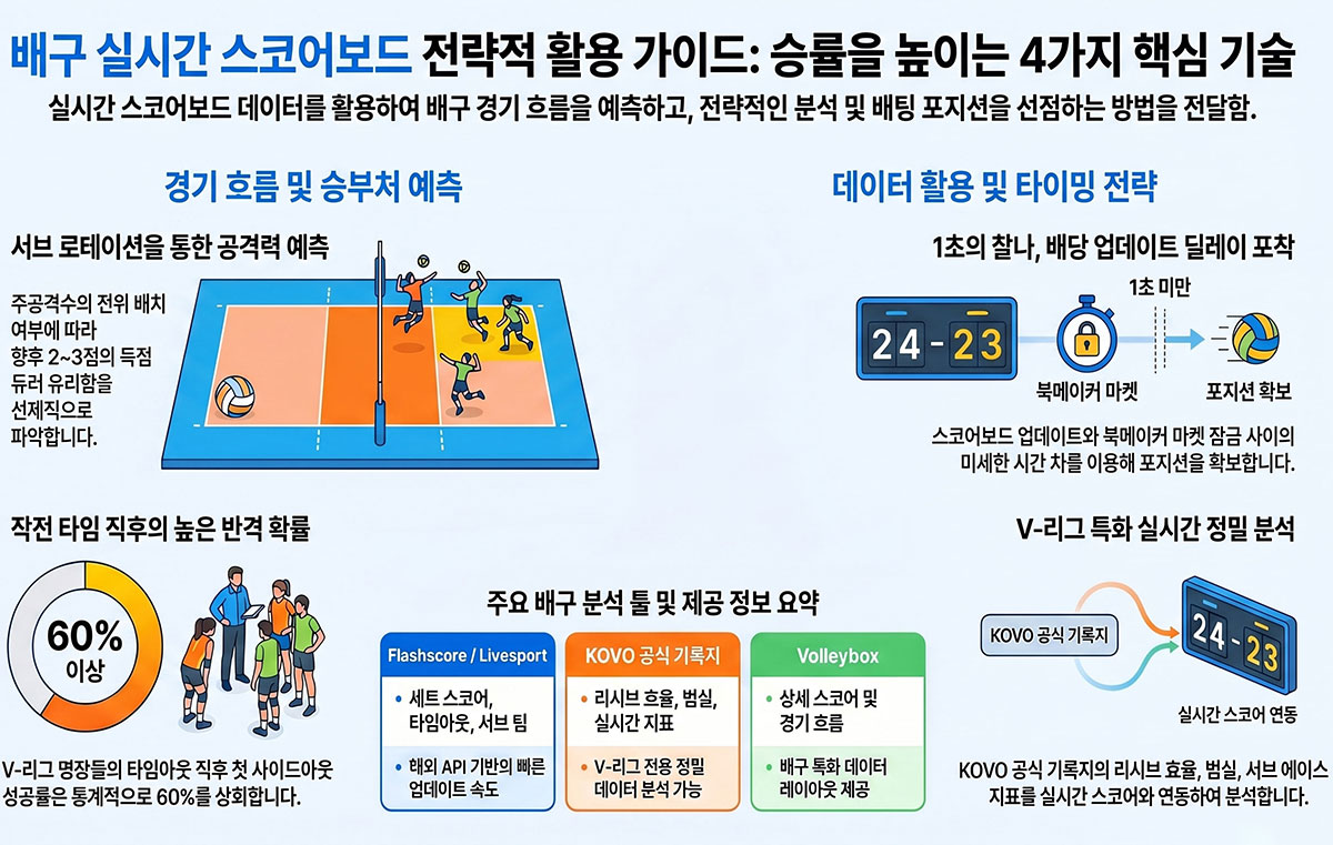 배구 실시간 스코어 보드 활용 가이드