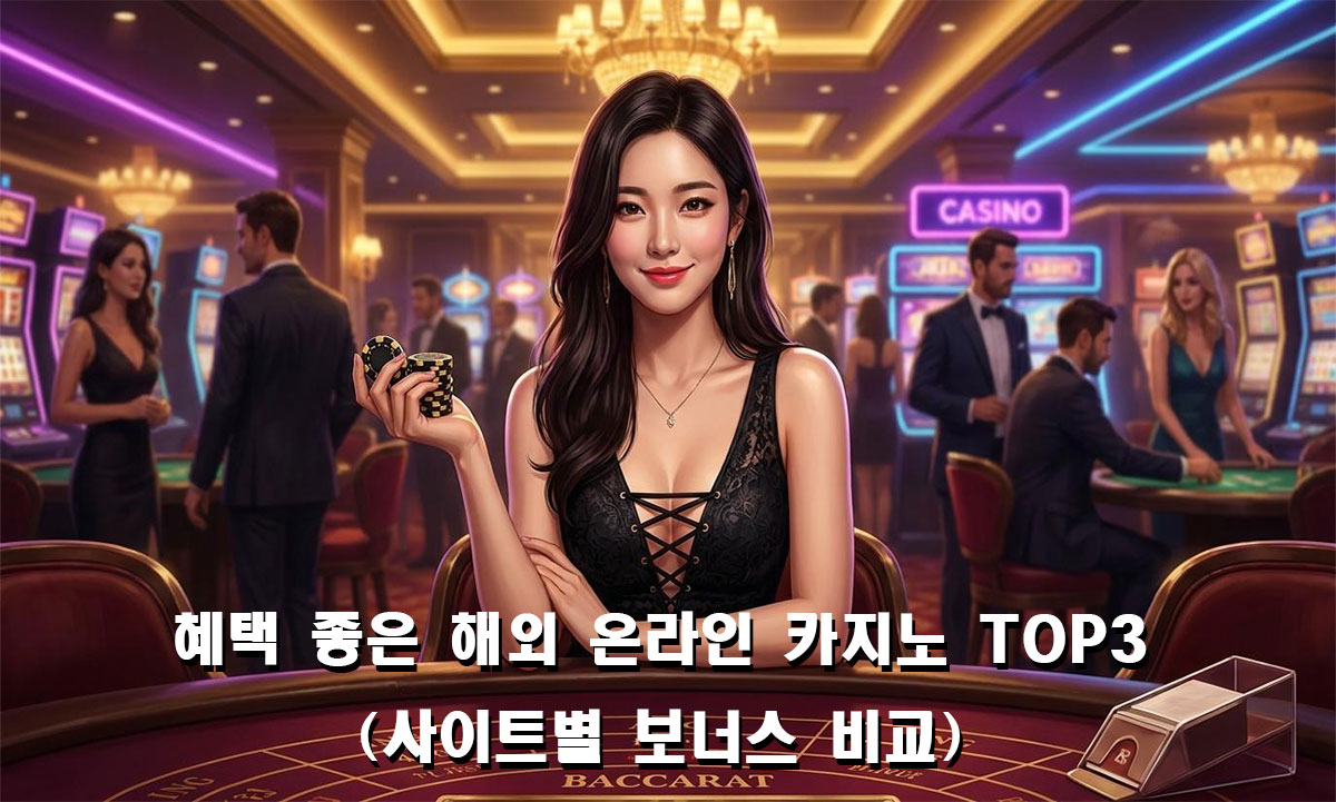 해외 온라인 카지노 TOP 3 보너스